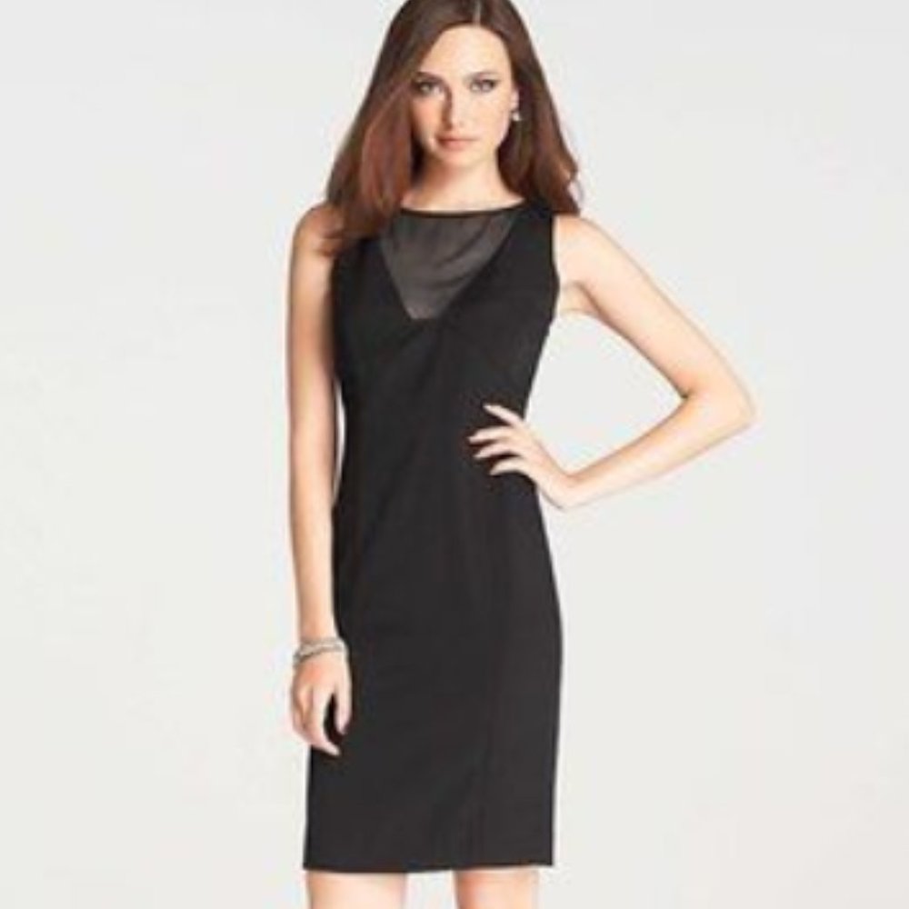 Ann Taylor Illusion Sheath Dress